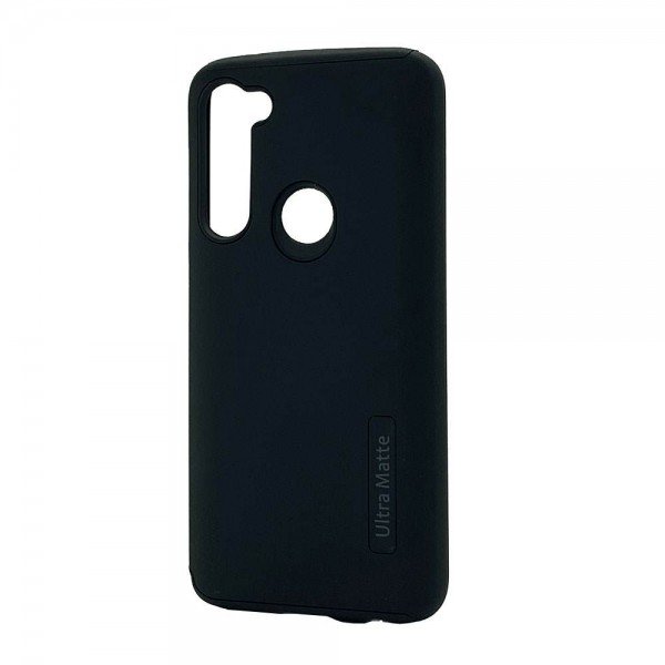 Wholesale Ultra Matte Armor Hybrid Case for Motorola Moto G Fast (Black)